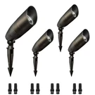 4-PACK Low Voltage 580 Lumens Bronze Outdoor Hardwired Integrated Led Landscape. Fixed Price $118.79.