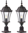Bronze 24" Cast Aluminum Outdoor Post Light With Seeded Glass - Pack. Fixed Price $253.99.