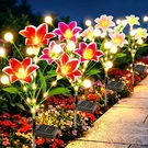 Solar Garden Lights Outdoor 4 Pack Waterproof Glowing Stems TFL063B Wdtpro Lily. Fixed Price $59.99.