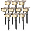 Lerekam Solar Spot Outdoor Landscape Lights, IP65 10 Pack, Warm White. Fixed Price $146.24.