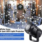 Xmas Falling Snowflakes Led Laser Projector Light Night Lamp Party Decor Us. Fixed Price $13.99.