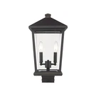 Z-lite Beacon 2 Light Outdoor Sq. Post Mount, Bronze/clear Beveled 568PHBS-ORB. Fixed Price $386.00.
