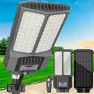 Loyoele Solar Street Lights OUTDOOR,750000LM Parking Lot 9000, Black. Fixed Price $115.56.