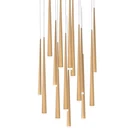 Modern Forms Cascade Led 15LT Etched Round PENDANT/3500K, Brass PD-41815R-AB. Fixed Price $5385.00.
