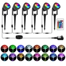 T-sunus Low Voltage Landscape Spotlights Christmas Ligths, 16 Color Changing Upl. Fixed Price $82.58.