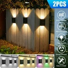 Outdoor Solar 2 Led Deck Lights Garden Patio Pathway Stairs Step Fence Lamp. Fixed Price $11.99.