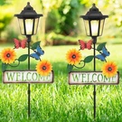Lewondr Solar Garden Lights Butterfly, 37.4 Inch Lamp Post With W.... Fixed Price $41.91.
