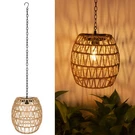 Larekook Hanging Solar Lanterns Outdoor Waterproof, Natural Seeweed Rattan La.... Fixed Price $48.05.