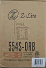 Z-lite Aspen 10" Tall Light Dual Frame Wall Sconce With Seedy Glass (554S-ORB). Fixed Price $50.00.