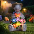 Footreal Solar Garden Outdoor Statues Turtle 4.7X4.1X7.5 Inches, Multicolor. Fixed Price $36.92.