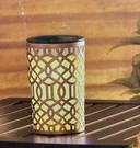 Allen + Roth, 7.5" Laser Cut Geometric Design Solar Led Accent Lamp Light. Fixed Price $23.00.