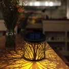 Solar Table Lantern Outdoor Waterproof - Tree Lamps Metal Desktop Decor.... Fixed Price $20.59.