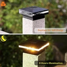 Maggift 15 Lumen Solar Post Lights Outdoor Cap 2 Pack - Black. Fixed Price $32.03.