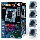 Mosaic Disk Lights Blue Solar Powered Led Waterproof Square Path (4-PACK). Fixed Price $35.39.