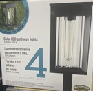 4-PACK Gtx 25L Solar Pathway Led Lights Naturally. Fixed Price $48.00.
