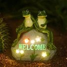 Nacome Solar Garden Outdoor Statues Frog With Succulent And 7 Led Lights - Lawn. Fixed Price $61.99.