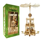 Usa Supreme German Style Christmas Pyramid Carousel Decoration 17.5 Natural. Fixed Price $144.44.