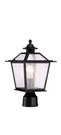 Acclaim Lighting 9707 Black Salem 1-LIGHT Post Lamp With Clear Seeded Glass. Fixed Price $29.99.