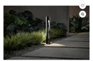 New Hampton Bay Trinity 100 Lumen Outdoor Bollard Path Light, Matte Black. Fixed Price $28.00.