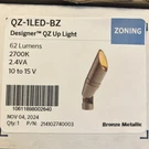 Fx Luminaire Up Light Bronze Metallic QZ1LEDBZ 62 Lumens. Fixed Price $99.99.