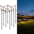 Apluschoice 10' Outdoor String Light Poles For Event Decor Parking Garden 8 Pack. Fixed Price $199.90.