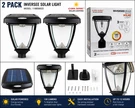 2-PACK Gama Sonic Inversee Solar Led Outdoor Light 118B50033 Black New. Fixed Price $59.99.