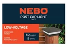 Nebo Post Cap Light, 50 Lumens, Espresso Finish, Warm Natural #0006. Fixed Price $29.95.