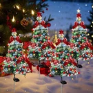 Solar Christmas Tree Lights Outdoor Led Cedar With Bows & Ornaments. Fixed Price $36.99.