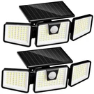 Incx Solar Lights Outdoor Waterproof, 3000 Lm 156 Led Motion 2 Pcs, Black. Fixed Price $47.84.