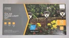 Real Living Led Solar Stake Light 10 Count Set Rechargeable Black Finish 3 Lumen. Fixed Price $44.00.