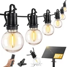Zjojo Solar Outdoor String Lights Waterproof, 50FT G40 Globe Patio Str.... Fixed Price $73.51.