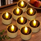 Stadeco Solar Tea Lights Outdoor Waterproof Rechargeable Flameless Lamp 8 Pack. Fixed Price $27.13.