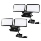 Faguangao Dusk To Dawn Led Security LIGHT,18W Plug In 2 Pack, Black Heads. Fixed Price $65.58.