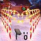 Bucasa 12-PACK Solar Candy Cane Lights Outdoor Christmas Decorations 72 Led. Fixed Price $52.48.