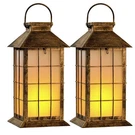 2 Pack Solar Lantern With Flickering Flame Candle, 13" Outdoor Waterproof Sol.... Fixed Price $62.12.