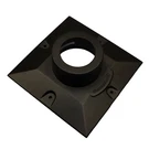 Gama Sonic Black Aluminum Pier Base Mount For 3" Outdoor Post Light Lantern. Fixed Price $10.99.