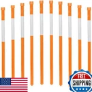 Fibermarker 48-INCH Reflective Driveway Markers Orange 50-PACK 5/16-INCH Dia. Fixed Price $89.44.