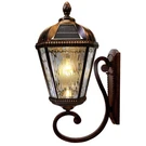 Gama Sonic Solar Outdoor Wall Light, Royal Bulb Exterior Sconce Lamp, Brushed. Fixed Price $119.99.
