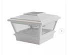 Deckorators 4 In. X White Plastic Solar Versacap. New Sealed.. Fixed Price $35.00.