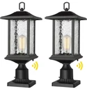 Beionxii 2 Pcs Dusk To Dawn Outdoor Lamp Post Light Fixture Pole Pier Mount. Fixed Price $130.95.