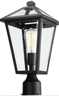 Luminzone Outdoor Post Light 7H1P-M Bk Black Etl Certified Weather Resistant. Fixed Price $80.00.