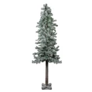 Northlight 6' Flocked Glitter Woodland Alpine Artificial Christmas Tree " Unlit. Fixed Price $171.49.