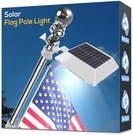 Solar Flag Pole Light, Bright White 6000K. Fixed Price $23.52.