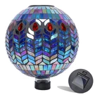 Solar Gazing Ball 10 Mosaic Glass Led Light Garden Outdoor Ornament Vcuteka Lawn. Fixed Price $89.99.