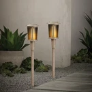 Ambrose Solar 6 Lumens Natural Oak Integrated Led Flicker Flame Torch Path Light. Fixed Price $47.16.