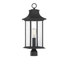 Hancock 1 Light Outdoor Post Lantern In Matte Black By Savoy House 5-454-BK. Fixed Price $458.00.