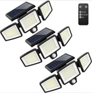 Tuffenough Solar Outdoor Lights 2500LM 210 Led Security With Remote 3 Pk. Fixed Price $34.99.
