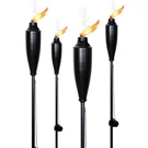 Deco Home Pack Of 4 Metal Garden Torches - Citronella For Outdoor Ambiance .... Fixed Price $51.76.