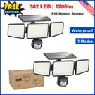Philips Security Light Outdoor 302 Led 1200LM Solar-powered Waterproof 2PK. Fixed Price $40.89.