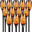 12PCS Solar Torch Lights With Flickering Flames - Waterproof Outdoor Garden Lamp. Fixed Price $11.99.